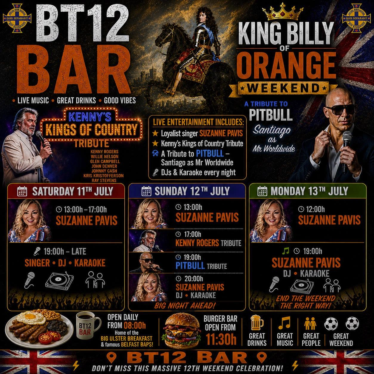 12th July event poster